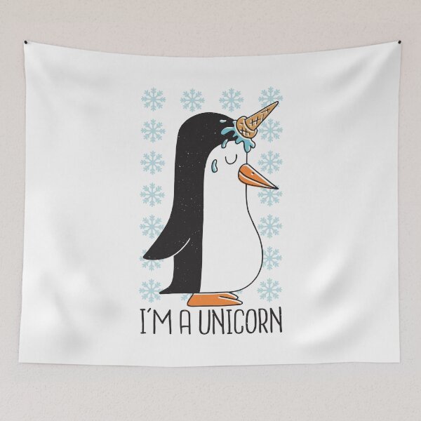 Item preview, I'm a Unicorn - Funny Penguin Unicorn designed and sold by cutenfunny.