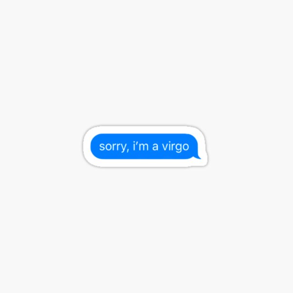 Item preview, sorry, i'm a virgo designed and sold by eggsayshi.