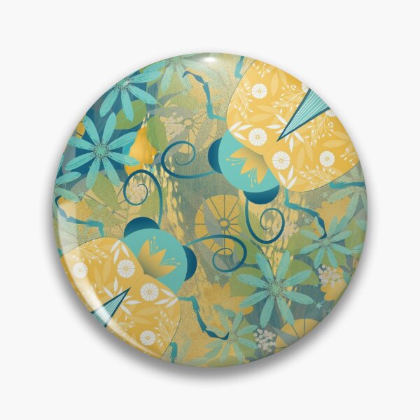 Item preview, Beetle Laydbugs in Yellow Gold and teal designed and sold by Sheri42.