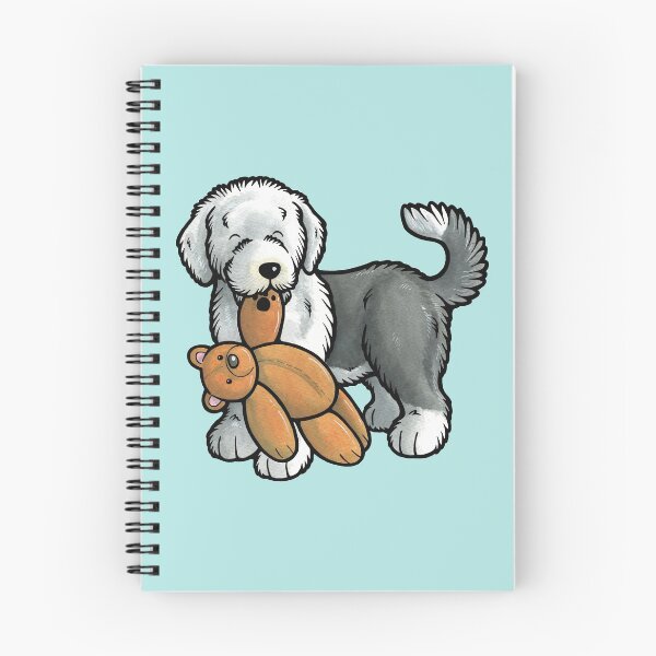 Item preview, Old English Sheepdog puppy designed and sold by animalartbyjess.