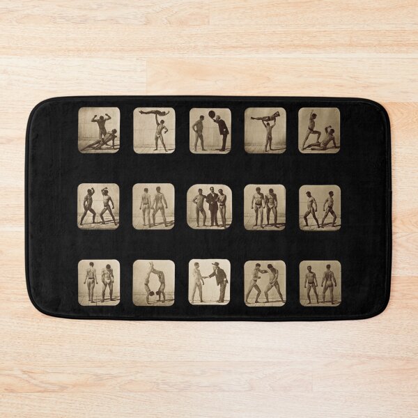 Item preview, Male Athletes Posturing - Muybridge Photograph Plates designed and sold by JuxtaHead.