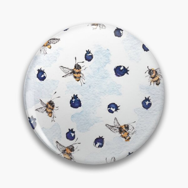Item preview, Picnic Thieves - Bees and Blueberries designed and sold by Some Little Good.