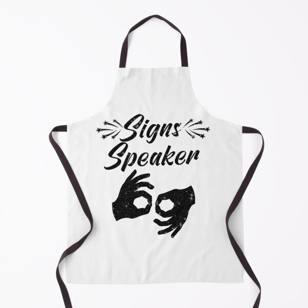 Item preview, Signs Speaker black - Deaf & Hard Hearing Disability Support Calligraphy designed and sold by Jolly-Yosei.