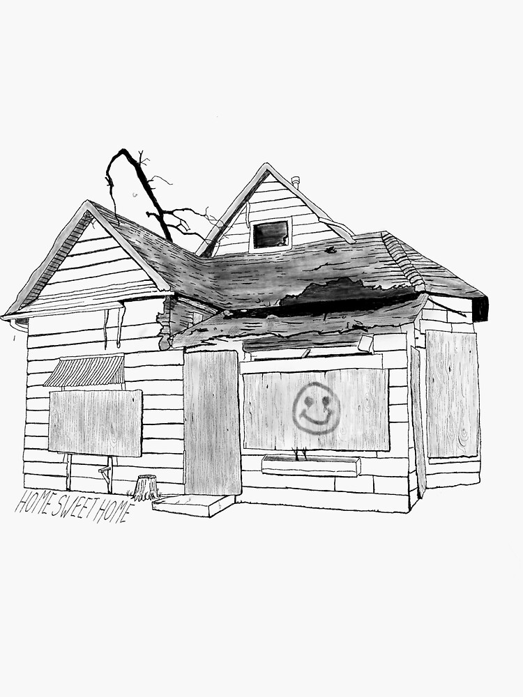 Home Sweet Home Drawing by Susan Schanerman - Pixels