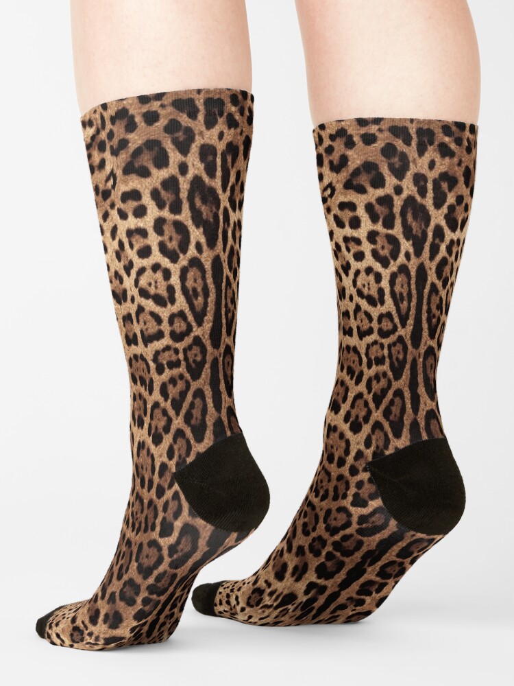 Thumbnail 4 of 5, Socks, Leopard Print Skin designed and sold by MCMXCV-PROJECT.