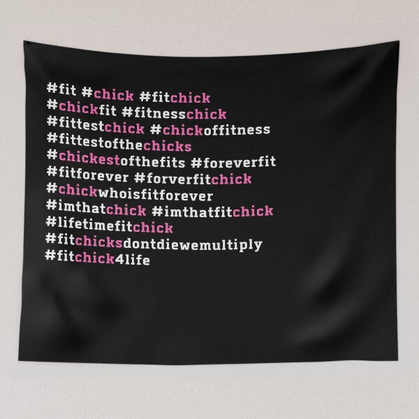 Item preview, FIT CHICK HASHTAGS, GIMNASIO, ENTRENAMIENTO (O) designed and sold by Tru-Intuit.