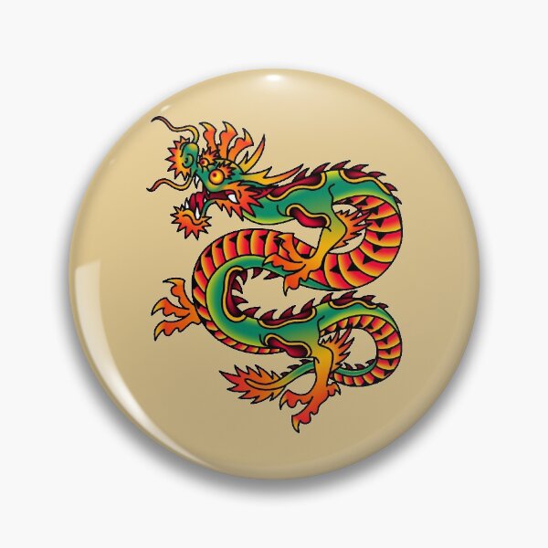 Item preview, Salty-Dog2 American Japanese Traditional Dragon designed and sold by Salty-Dog2.