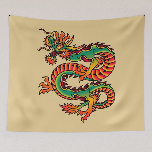 Item preview, Salty-Dog2 American Japanese Traditional Dragon designed and sold by Salty-Dog2.