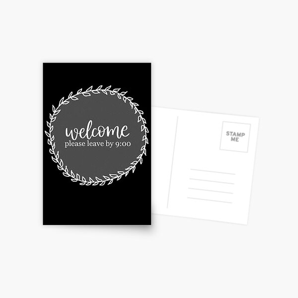 Item preview, Please Leave By 9 designed and sold by FunnyDio.