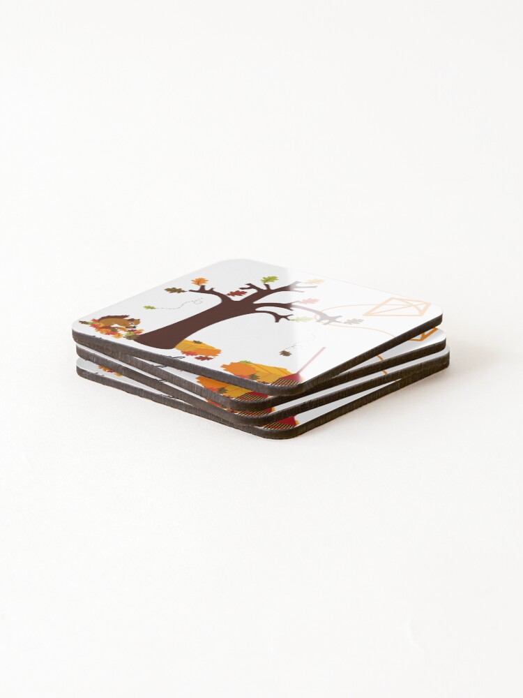Thumbnail 4 of 5, Coasters (Set of 4), Fall Collection designed and sold by Jeanettcha.