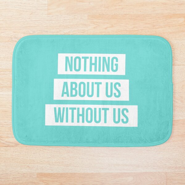 Item preview, Nada sobre nosotros sin nosotros (blanco sobre agua) designed and sold by only-two.