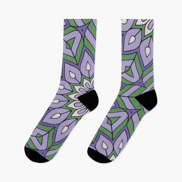 Item preview, Flower Mandala Purple Green designed and sold by roseglasses.