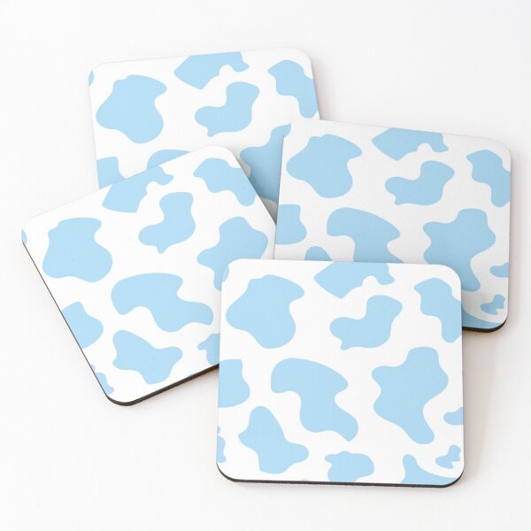 Item preview, Blue cow print mask designed and sold by BetaniaRivera.