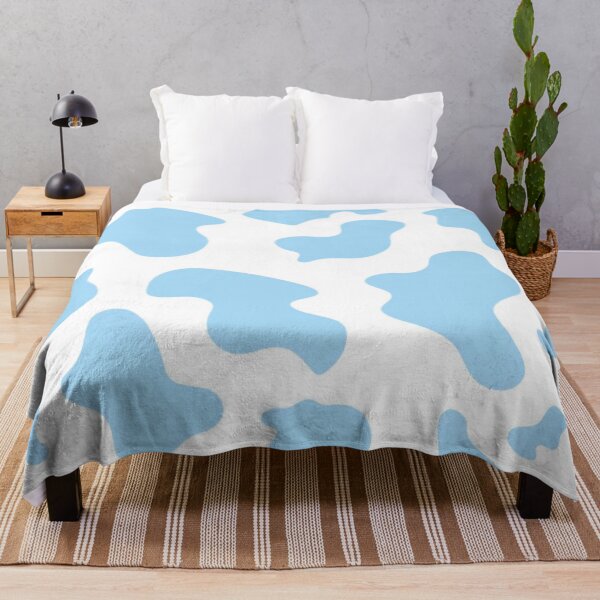 Item preview, Blue cow print mask designed and sold by BetaniaRivera.