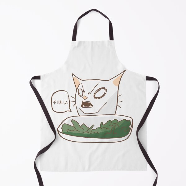 Item preview, Angry cat eating vegetables Meme Chibi designed and sold by NoniAnimation.