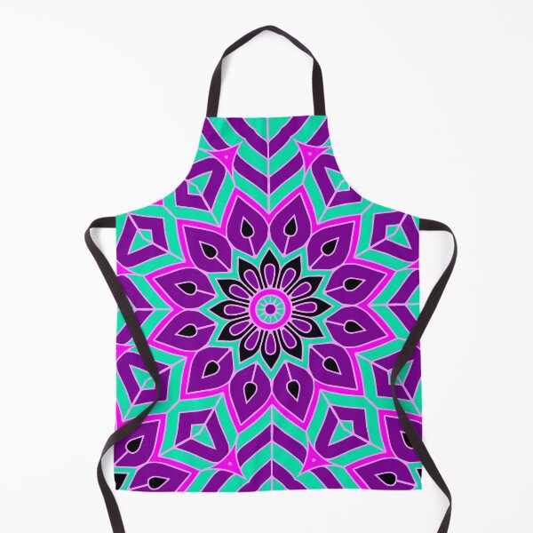 Item preview, Hot Pink Cyan Mandala Flower designed and sold by roseglasses.