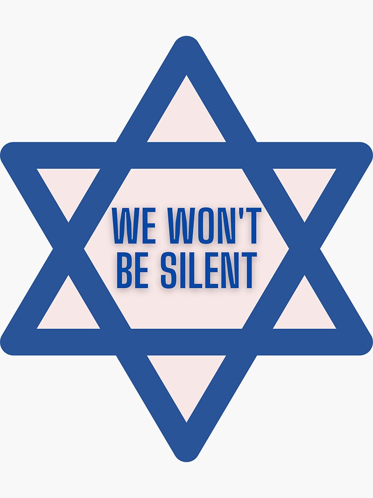 Standing Up Against Antisemitism (Jewish Pride) Sticker