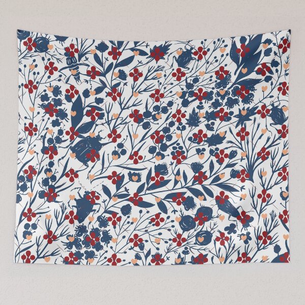 Item preview, Pastel Floral Folk Art Seamless Repetition pattern designed and sold by Aishwarya  Singh.