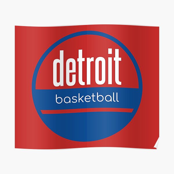 "detroit basketball" Poster by BVHstudio Redbubble
