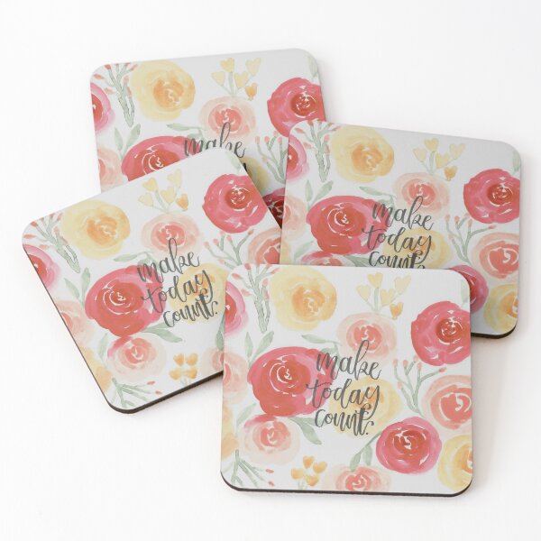 Item preview, make today count rose background designed and sold by amblettering.