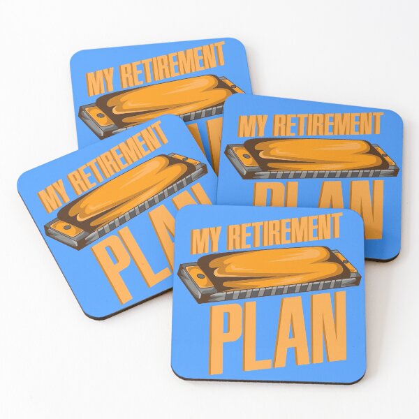Item preview, My Retirement Plan | Harmonica Player Harmonicists designed and sold by Dancing Dolphin Crafts.
