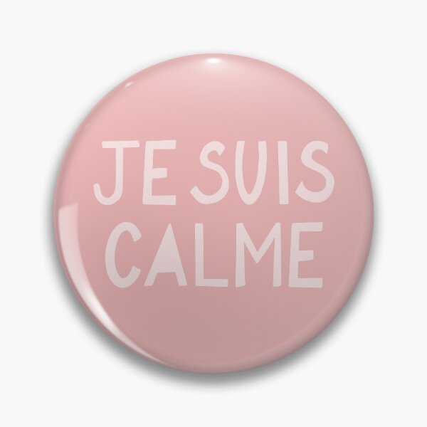 Item preview, JE SUIS CALME Peach Hand Lettering designed and sold by Lyman Creative Co..