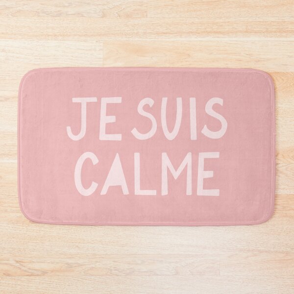 Item preview, JE SUIS CALME Peach Hand Lettering designed and sold by Lyman Creative Co..
