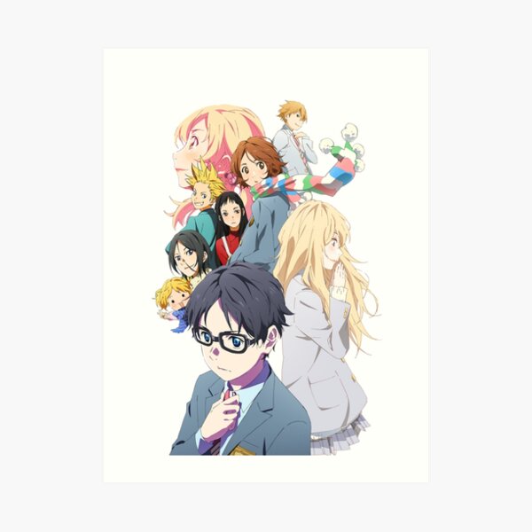 Cute Kaori Miyazono Your Lie In April Fanart Art Print By Shindouart Redbubble