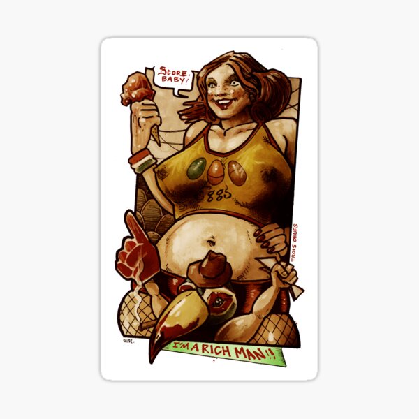 3 of Eggs Sticker