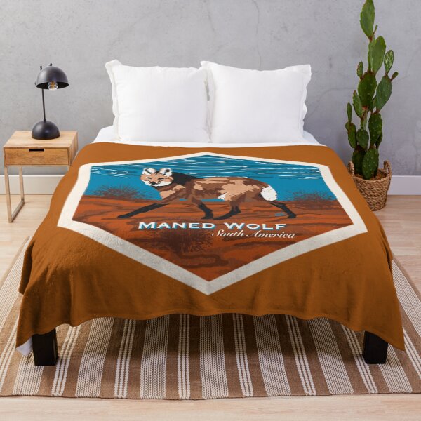 Item preview, Maned Wolf (Chrysocyon brachyurus) Screenprint Style designed and sold by Alawstrations.
