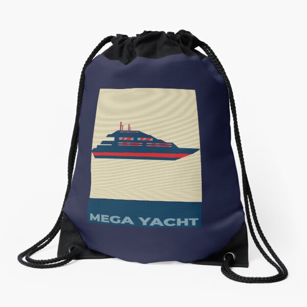 Mega Yacht Drawstring Bag