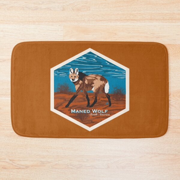 Item preview, Maned Wolf (Chrysocyon brachyurus) Screenprint Style designed and sold by Alawstrations.