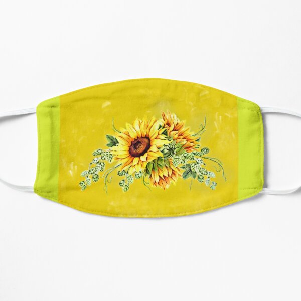 Download Yellow Sunflower Face Masks Redbubble PSD Mockup Templates