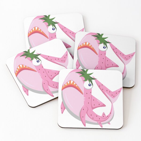 Item preview, Strawberry Shark Sad Face designed and sold by dreamofdenim.