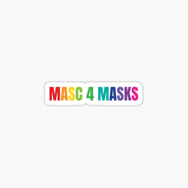 Masc 4 Masks Sticker