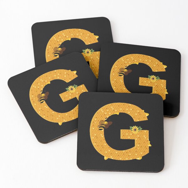 Item preview, Alphabet G Honeycomb Bee designed and sold by Fas Designs.
