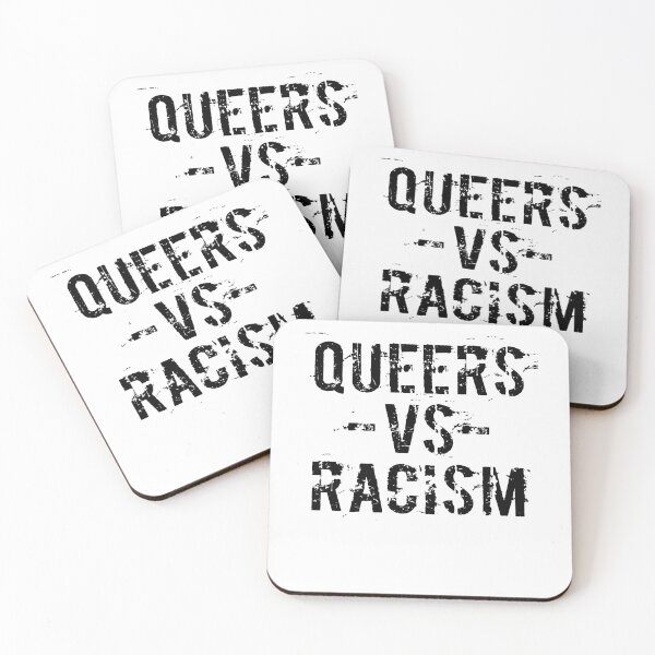 Item preview, QUEERS VS RACISM designed and sold by Andrea Lina.