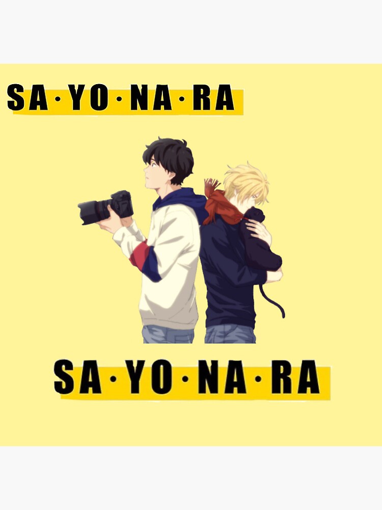 "Sayonara Banana Fish" Sticker by Mhodgson00 Redbubble