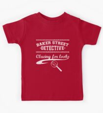 Baker Street Detective (White) Kids Tee