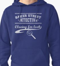 Baker Street Detective (White) Pullover Hoodie
