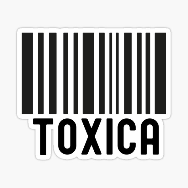 Código de barras Toxica Pegatina