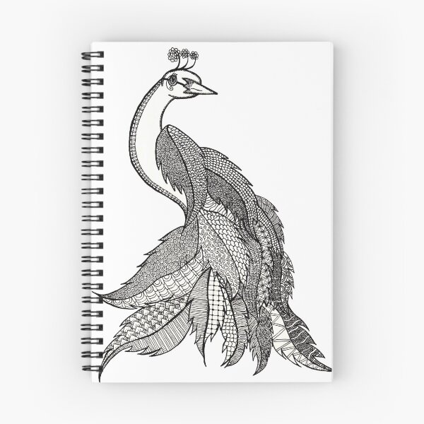 Artikelvorschau, Pfau Zentangle entworfen und verkauft von DesignPMG.