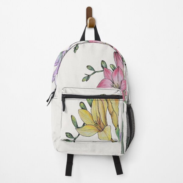 Item preview, Botanical illustration of a bouquet of freesia designed and sold by Olga Shashok.