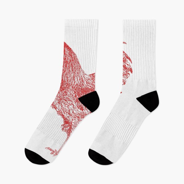 Item preview, red rooster drawing, red designed and sold by dnparker.