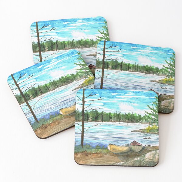Item preview, Canoes on Go Home Lake designed and sold by BeyondThePOST.