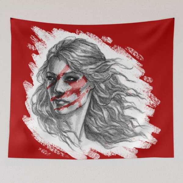 Item preview, Painted Wild Woman, Red designed and sold by Brina Williamson.