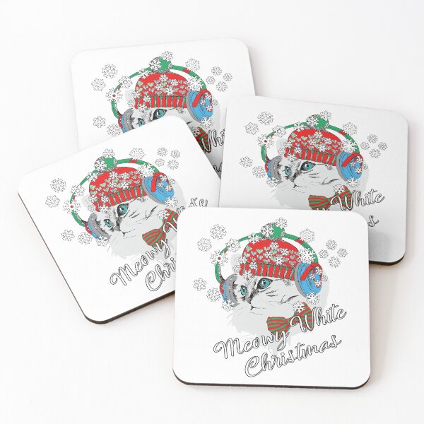 Item preview, Animal Winter Holiday Celebration: Merry White Christmas  designed and sold by SKETCHEAJ.