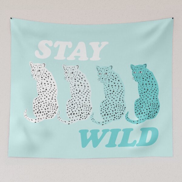Item preview, Stay Wild Leopards Blue designed and sold by shharpie.