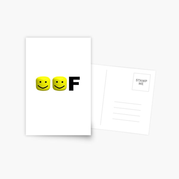 Roblox Death Postcards Redbubble - roblox oof horn roblox zombie free