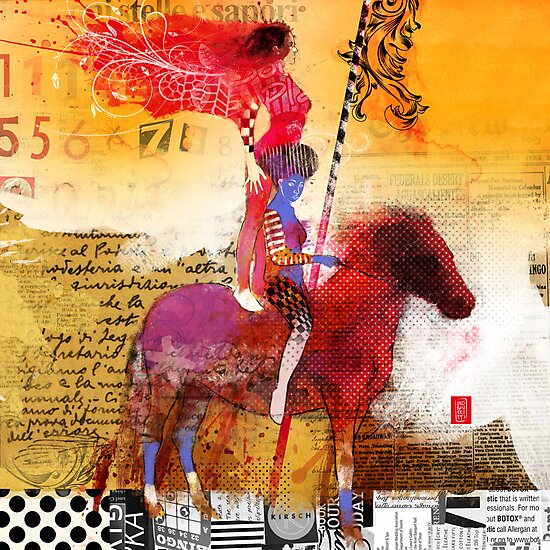 "Amazons riding an horse" Photographic Print by aandreuccetti Redbubble